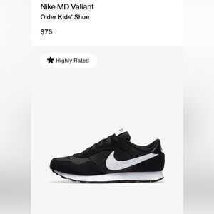 Nike Valiant youth size 6Y